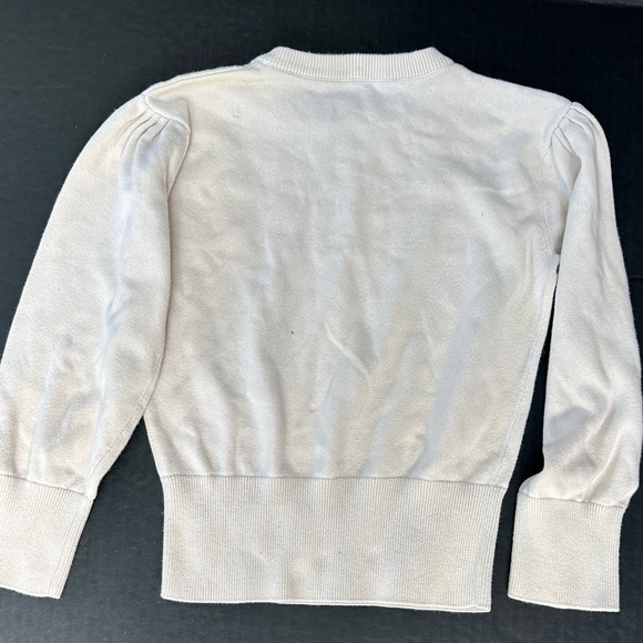 Guess Cream Sweater with Gold Sequin Logo - Picture 3 of 4